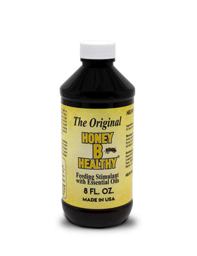Honey B Healthy Original 8oz bottle front label highlights the original feeding stimulant for beekeeping.
