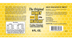 Honey B Healthy Original 8oz bottle against natural backdrop invites proactive feeding strategies.