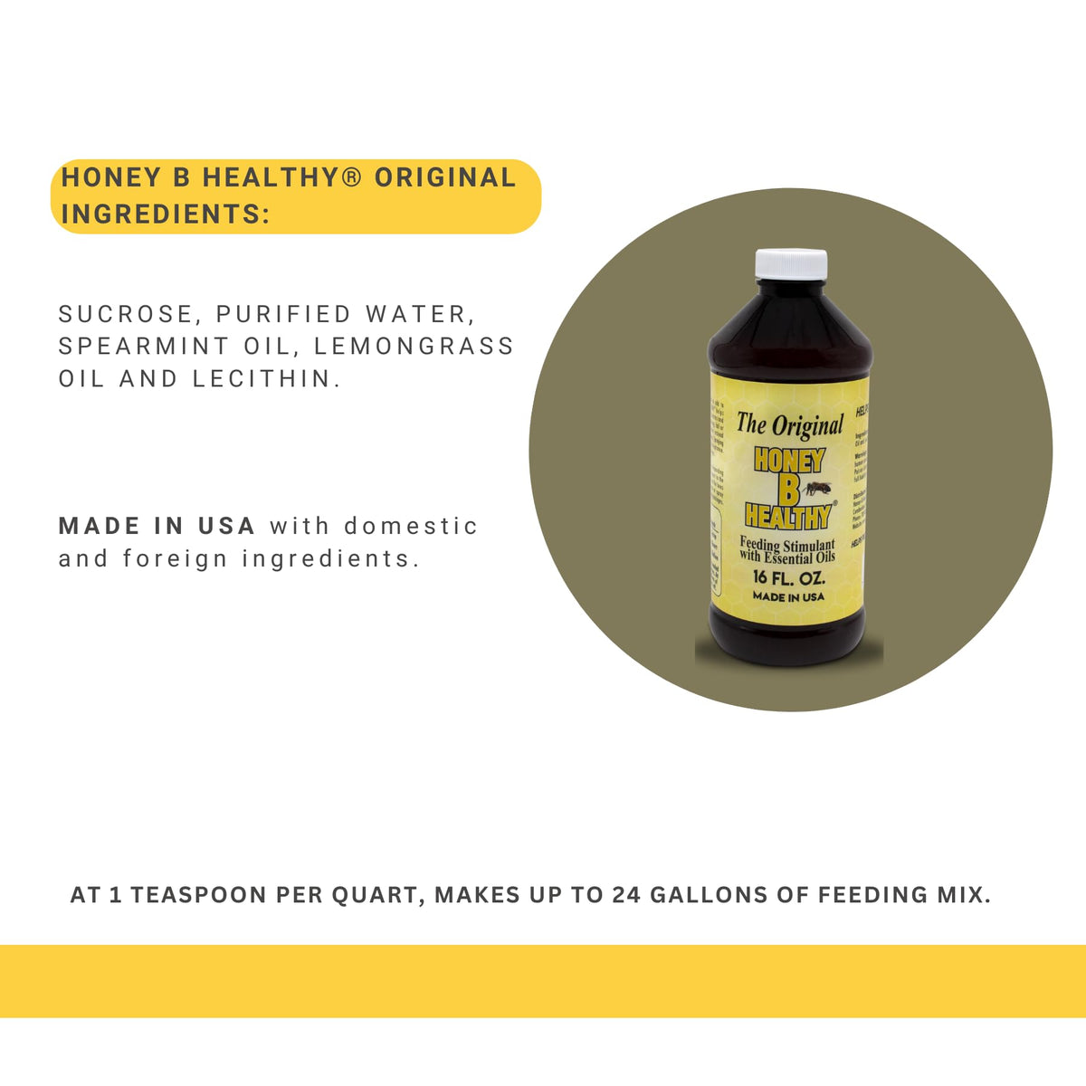 Honey B Healthy spray calms bees and reduces fighting during nucs or swarms