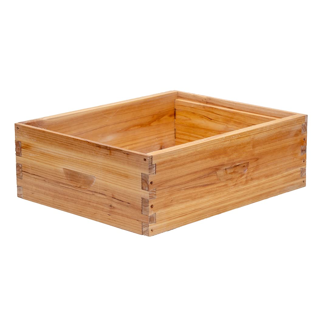 Honey Lake beeswax exterior on hive box improves durability and weather resistance