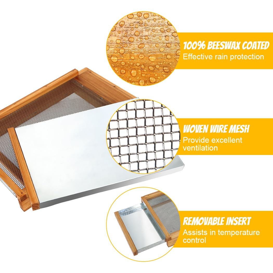 Honey Lake Langstroth assembled bottom board saves setup time