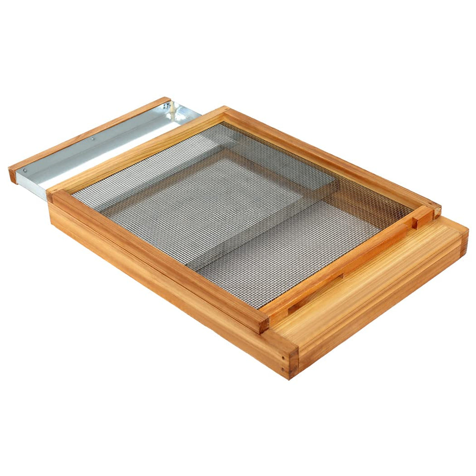 Honey Lake Langstroth bottom board beeswax-dipped cedar for durable outdoor use