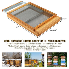Honey Lake Langstroth cedar wood with beeswax coating resists weathering