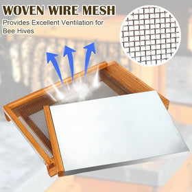 Honey Lake Langstroth metal insert provides strength and adjustable climate control