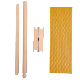 Honey Lake premium wood frames with waxed foundations enable easy installation