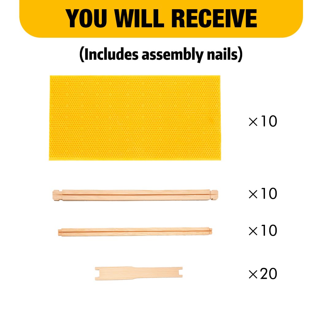 Honey Lake unassembled frames and foundations with nails included