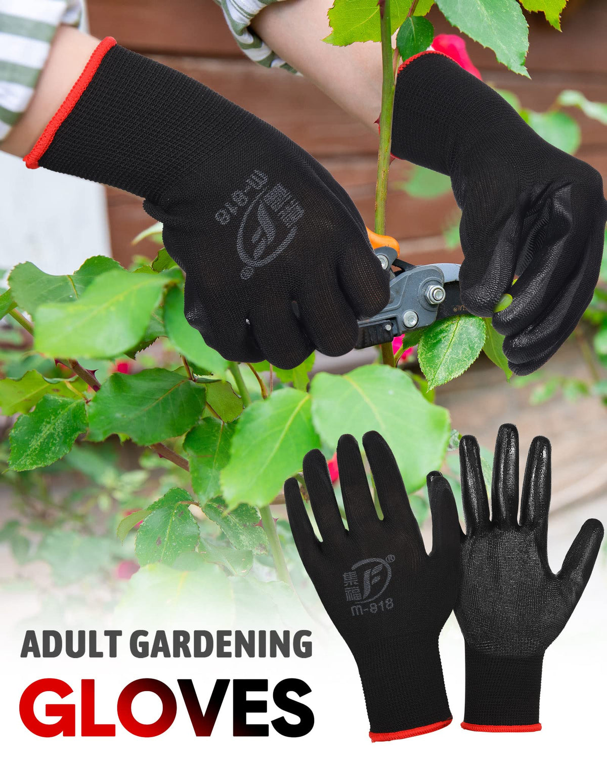 Honeydak gardening gloves for men and women adaptable fit