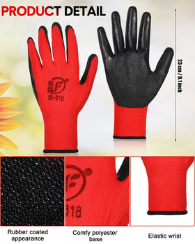 Honeydak rubber-coated gloves close-up showing grip and durability