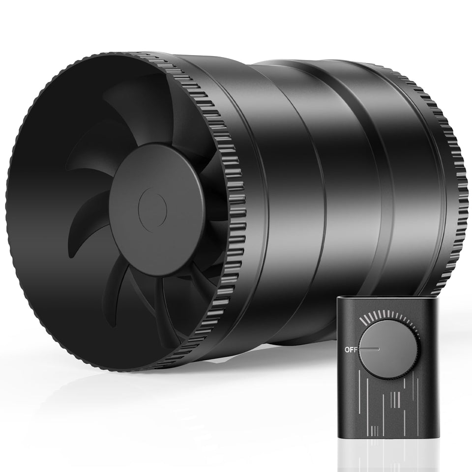 Hon&Guan 6-inch inline duct fan for versatile ventilation