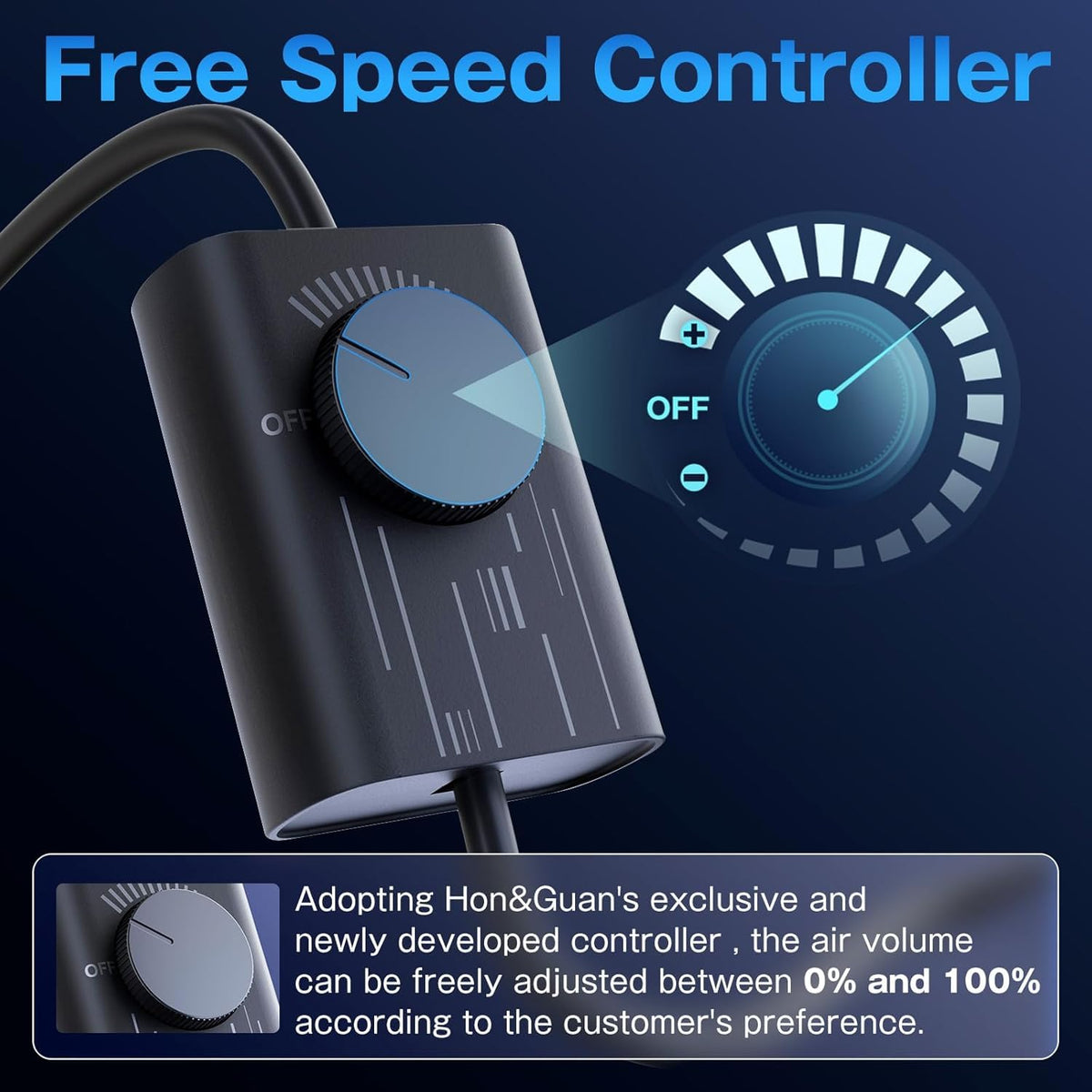 Hon&Guan upgrade controller provides stable voltage and adjustable airflow