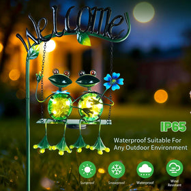HONGLAND easy-install solar stake adds charm to any yard.