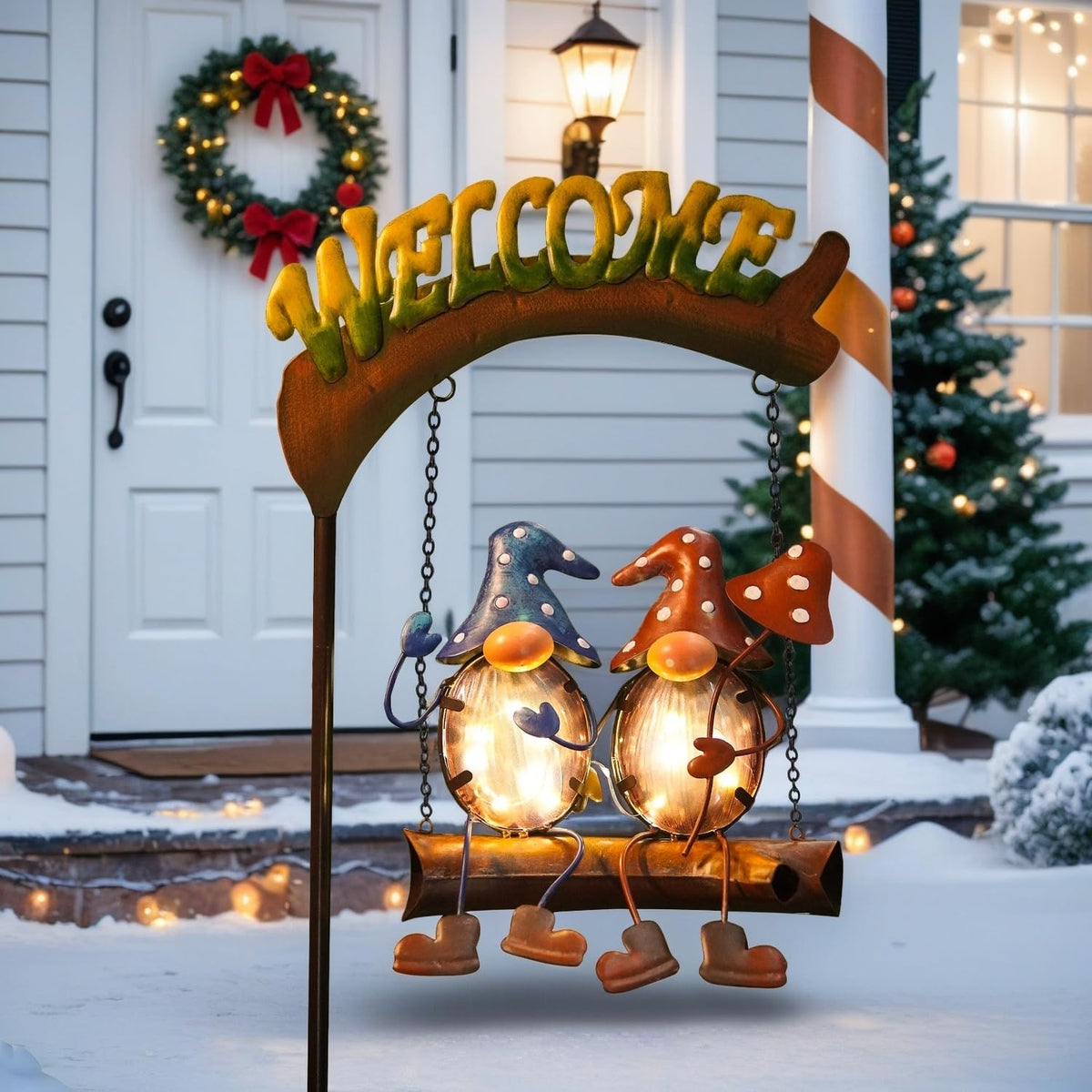 HONGLAND gift idea gnome garden lights for garden lovers and moms.