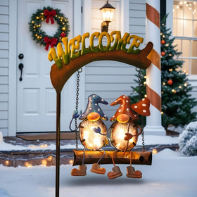 HONGLAND gift idea gnome garden lights for garden lovers and moms.