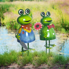 HONGLAND weather-resistant decor adds charm to garden.