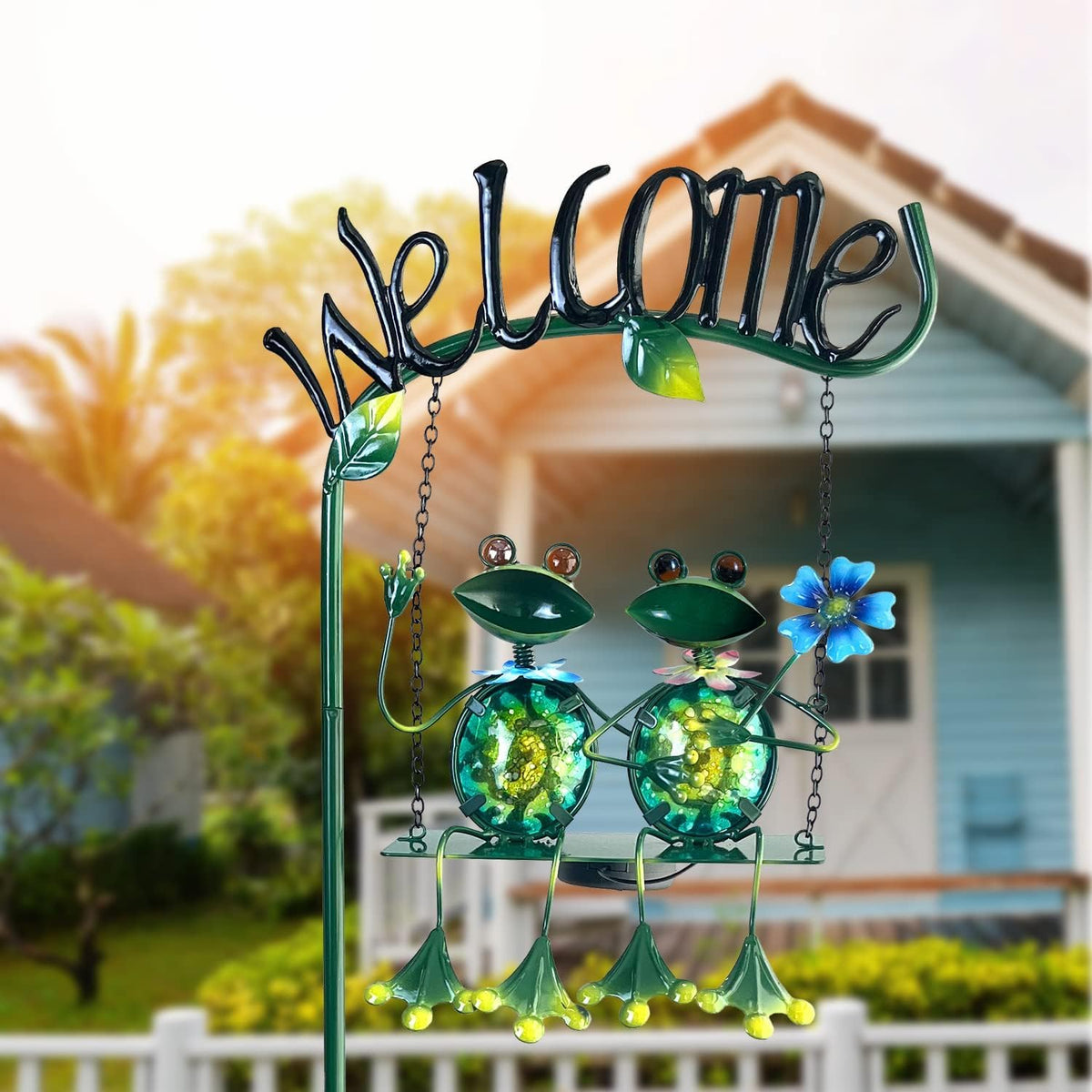 HONGLAND waterproof garden lights withstand weather while glowing softly.