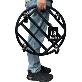 Hongsane 18-inch round plant caddy base ready to roll heavy pots indoors