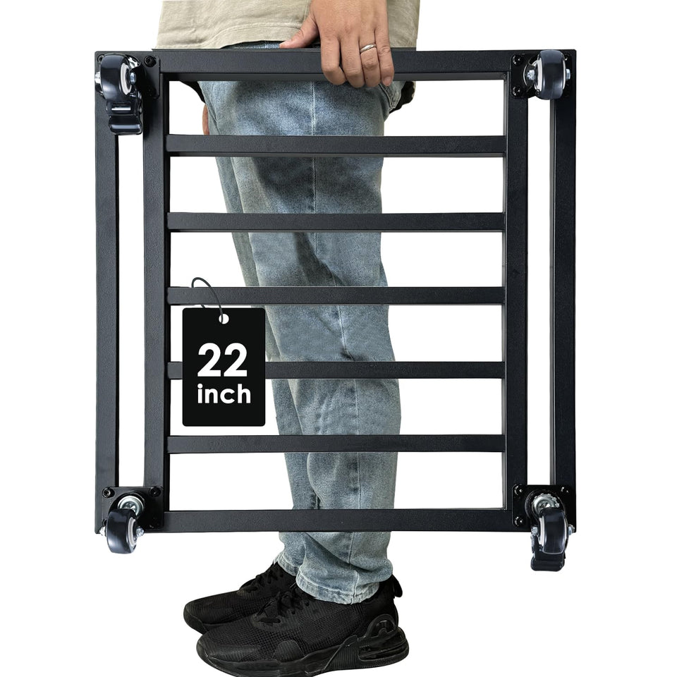 Hongsane 22in plant caddy with wheels for easy relocation of large pots.