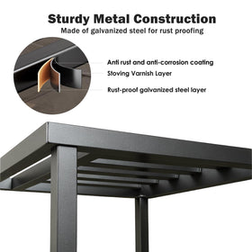 Hongsane galvanized steel stand outdoors resists rust for patio use