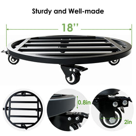 Hongsane plant caddy with industrial casters for smooth movement