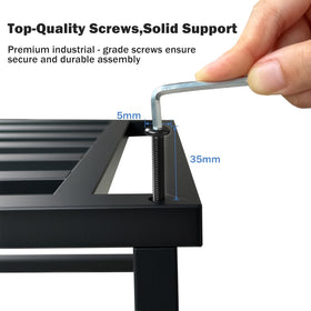 Hongsane stand with adjustable feet protects floors and balances uneven surfaces