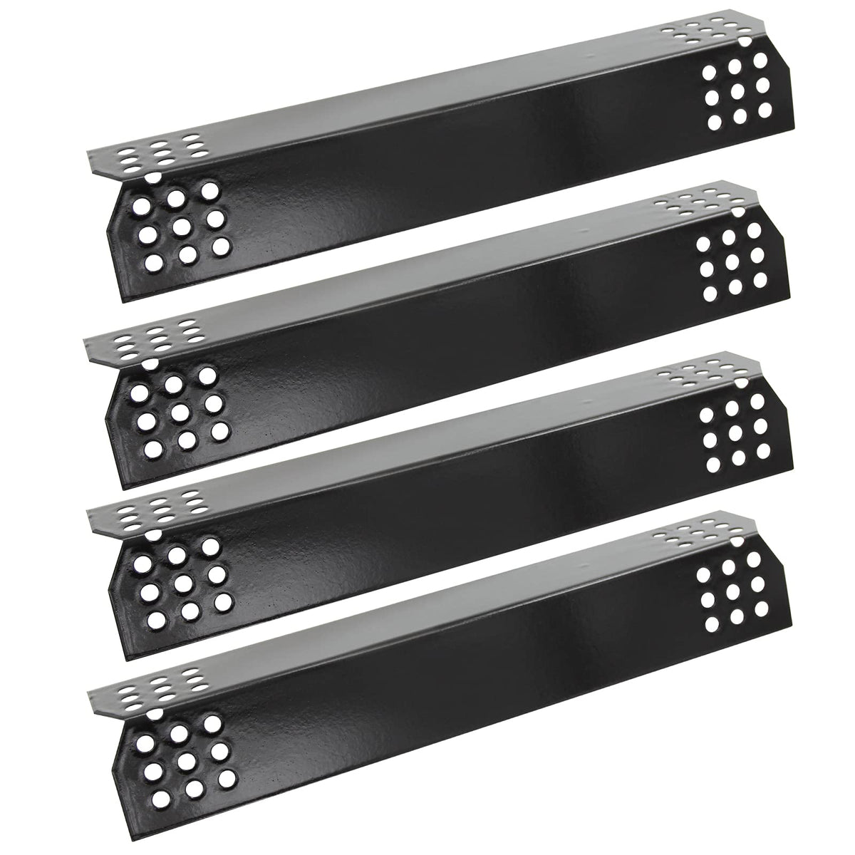 Hongso 14-9-16 grill heat plates pack on Nexgrill, front view, even heat distribution