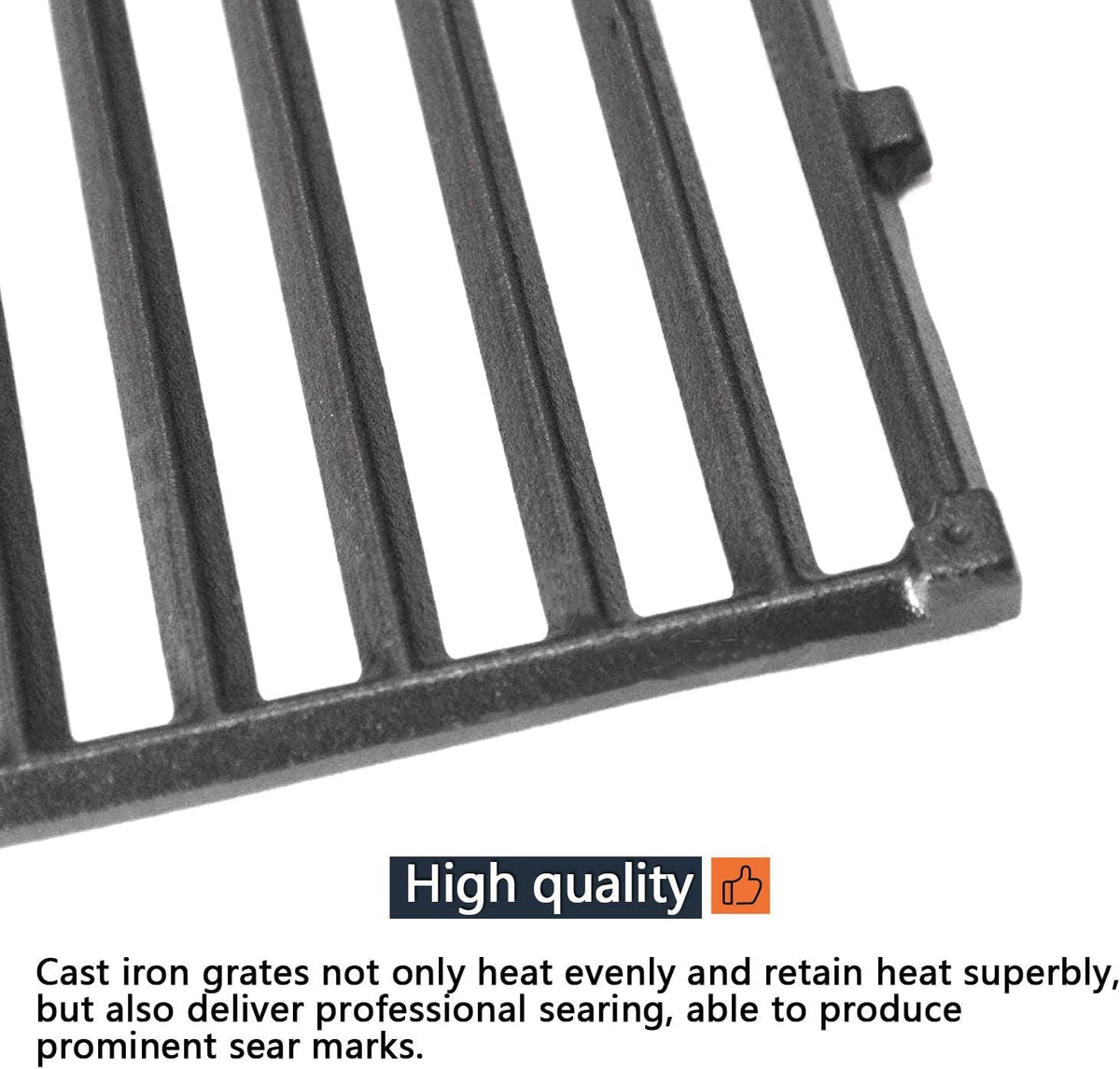 Hongso Crill Grates cast iron texture close-up — durable cooking surface for steady sear