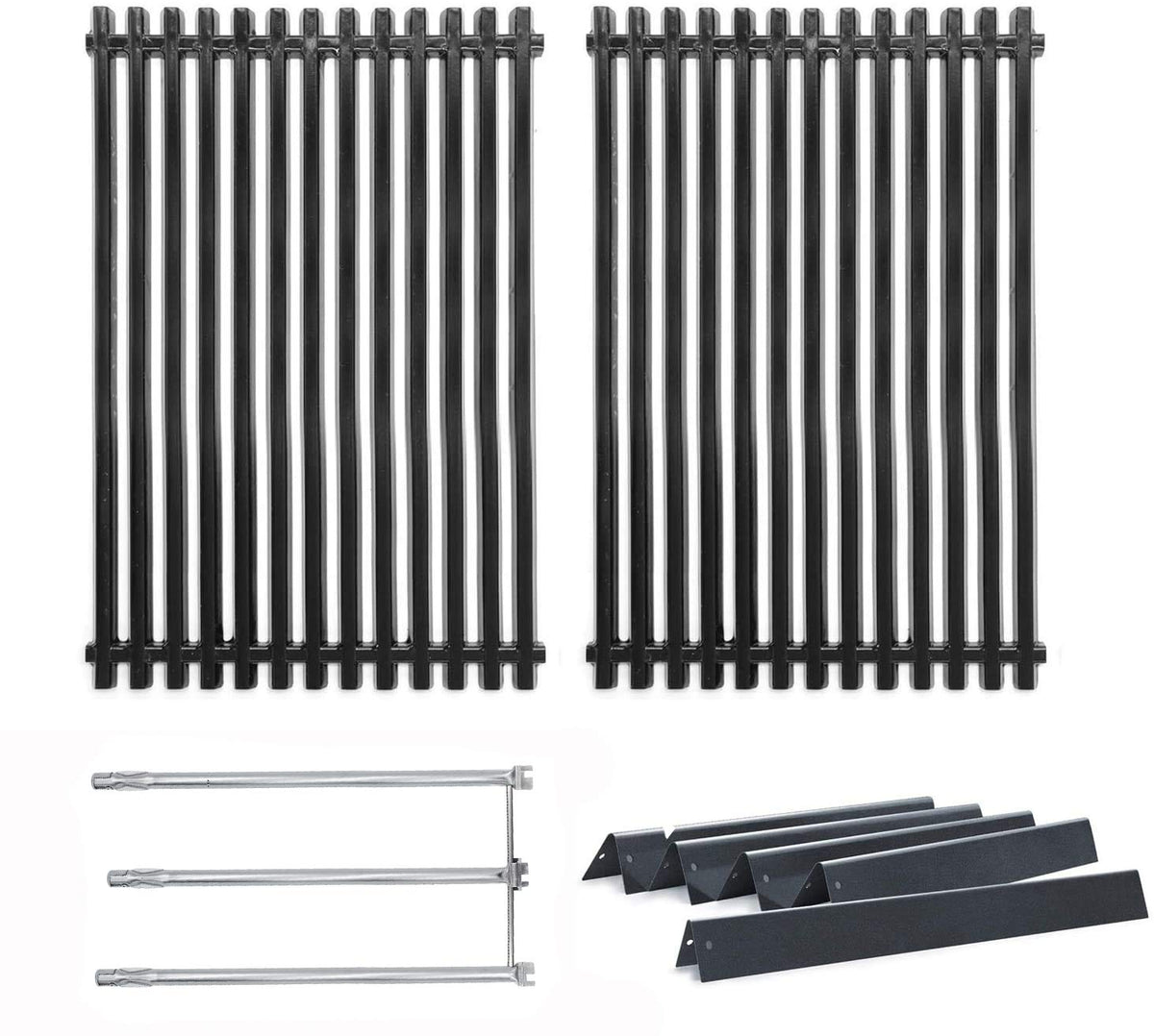 Hongso 7525 grill grate pair for Weber Genesis fits snugly and cleans easily.