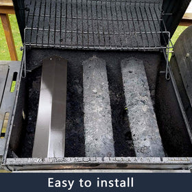 Hongso shield close-up emphasizes corrosion-resistant porcelain steel surface