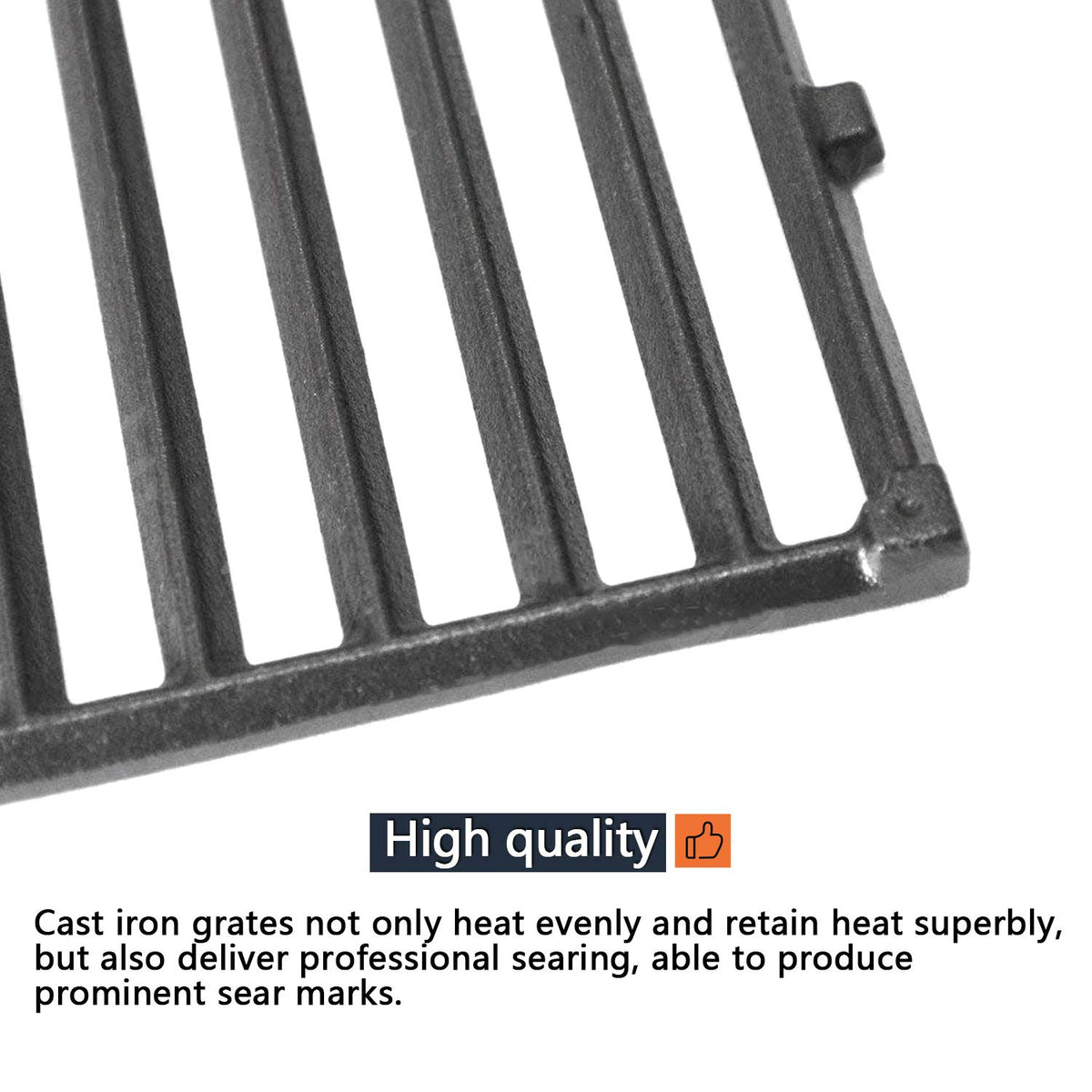 Hongso heavy-duty cast iron grate set emphasizes long-lasting durability