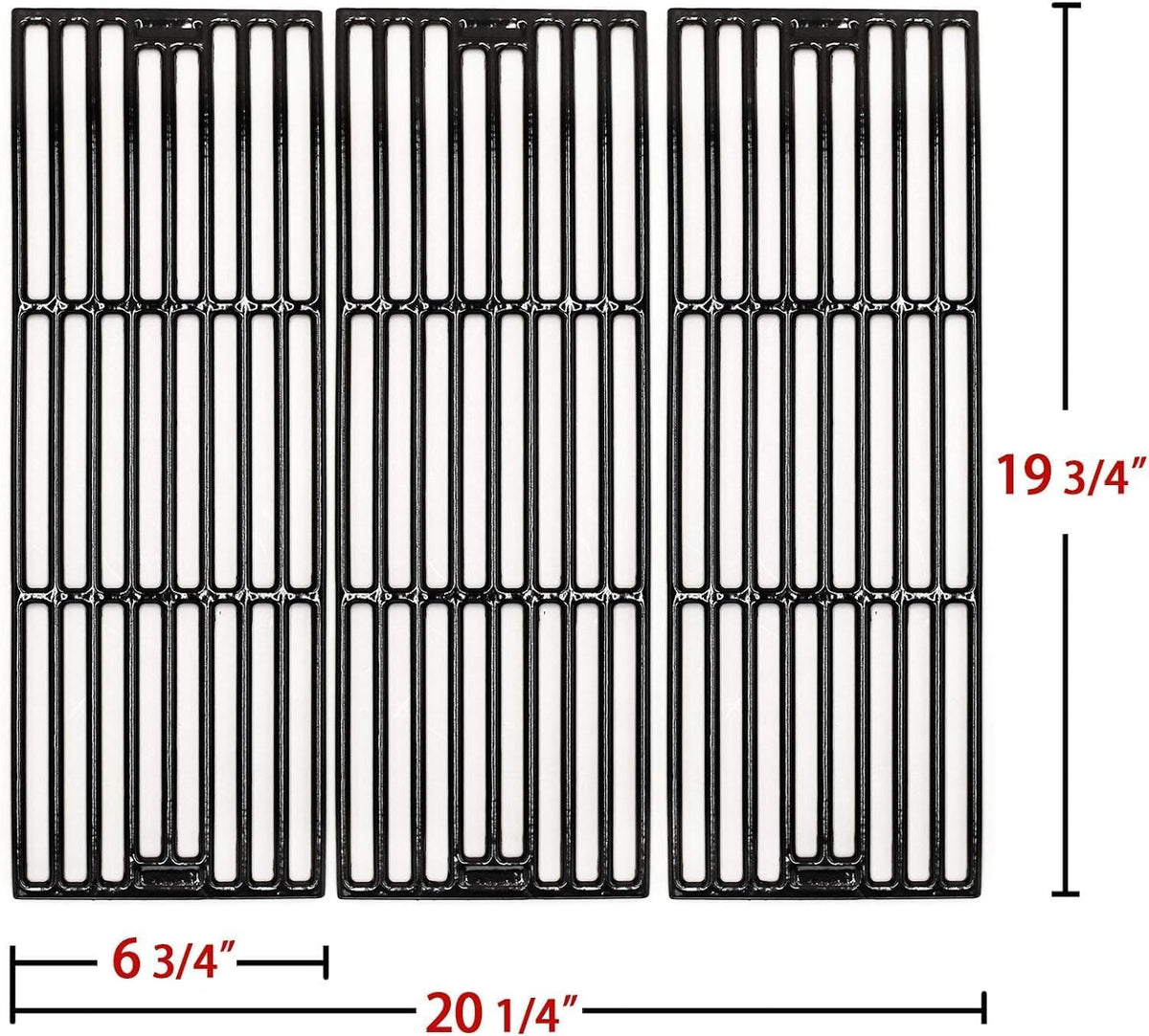 Hongso porcelain-coated cast iron grates ready for professional-sear grilling