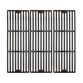 Hongso porcelain-coated cast-iron grill grates installed on Chargriller for even searing.