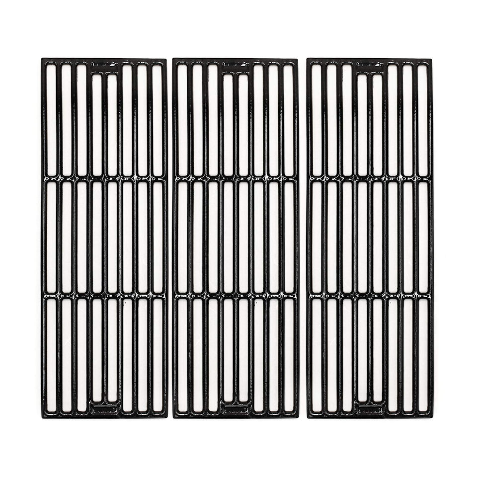 Hongso porcelain-coated cast-iron grill grates installed on Chargriller for even searing.