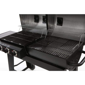 Hongso porcelain-coated cooking surface provides easy release and cleanup