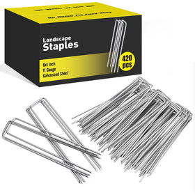 HongWay 6in galvanized stake with beveled tip for easy ground penetration