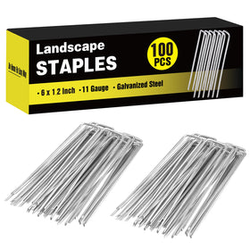 HongWay 6in landscape staples pack for bulk lawn projects