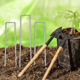 HongWay beveled-end stakes simplify turf installation and ground penetration