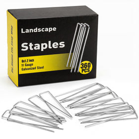 HongWay 360-pack six-inch landscape staples stabilize landscape fabric and turf