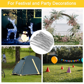 Outdoor decor uses with HongWay stakes for lights and inflatables
