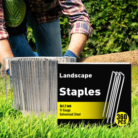 HongWay six-inch garden stakes easily penetrate soil for tent pegs