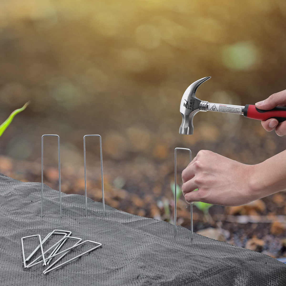 HongWay tent and fence anchoring stakes secure shelters on windy days