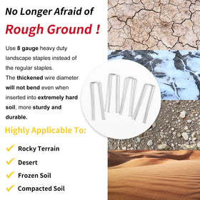 HongWay tough stake installed in rocky soil illustrates wind resistance and stability.