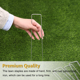 HongWay U-shaped ground stakes bottom width adjustable for various ground covers