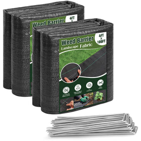 HongWay weed barrier fabric roll for long-lasting weed control in garden beds.