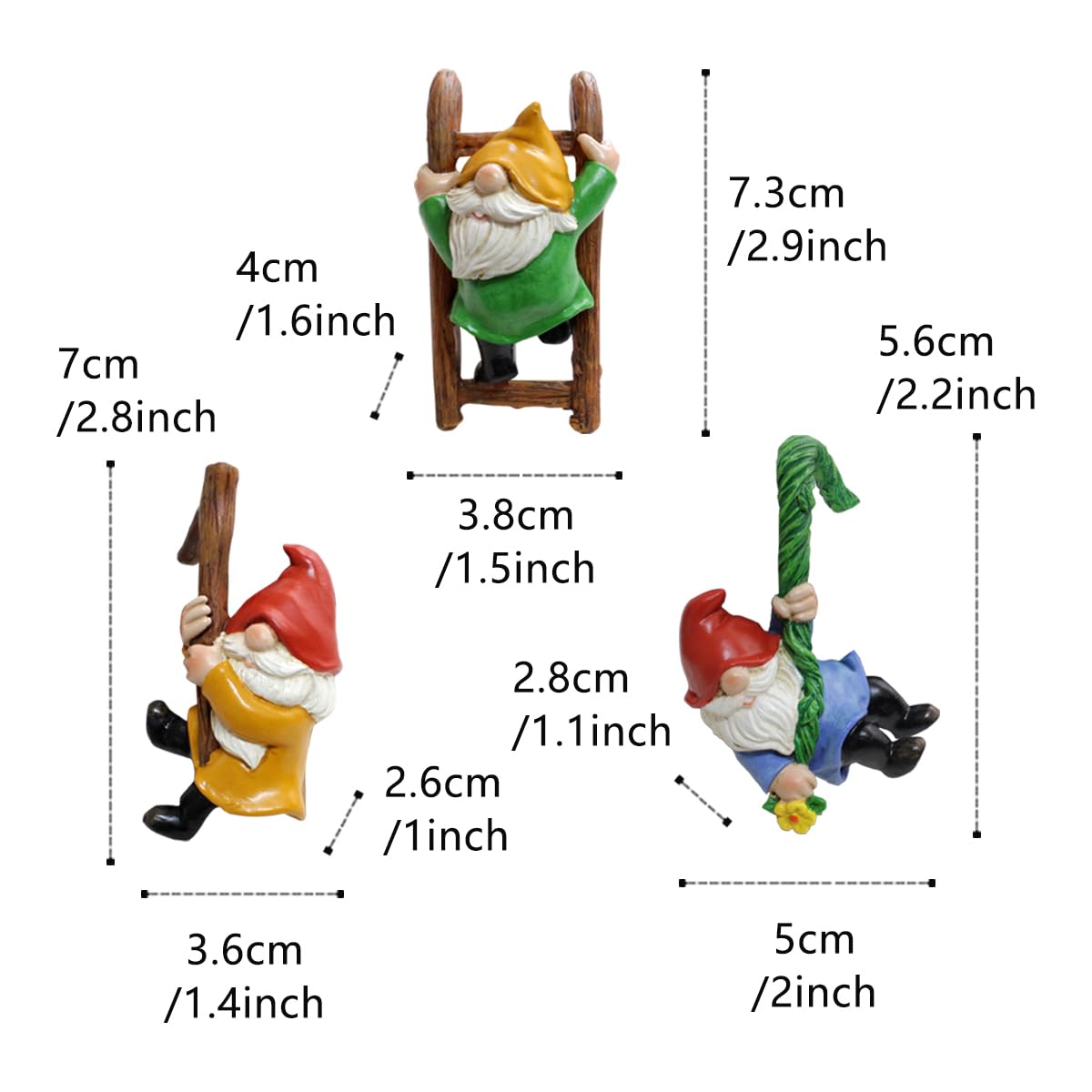 Honiweer flower pot gnomes decorate planters with playful charm.