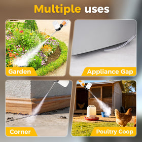 HONKID adjustable dispersion helps protect delicate plants and target corners