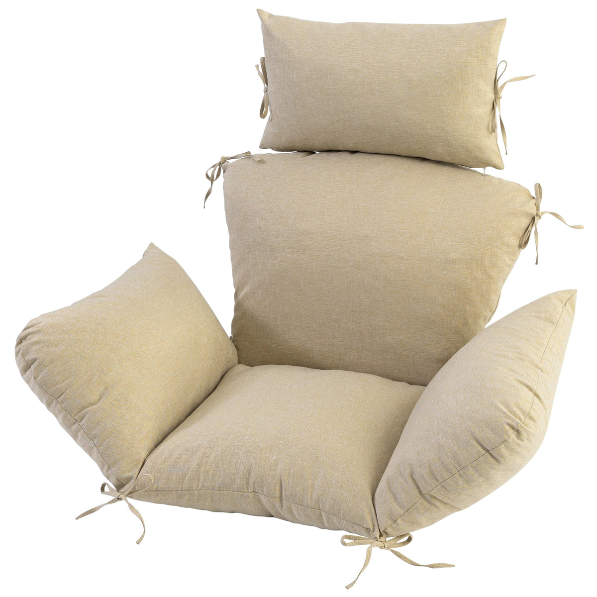 Honorbox egg chair cushion with eight straps secures firmly on hanging chairs