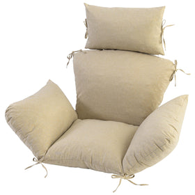 Honorbox egg chair cushion with eight straps secures firmly on hanging chairs