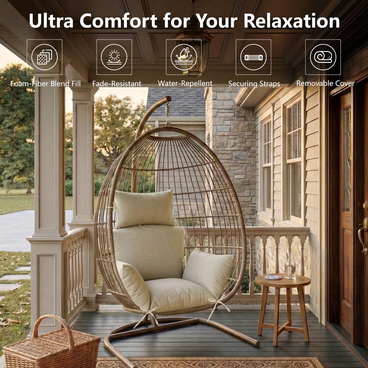 Honorbox cushion fabric shows water-repellent finish for outdoor protection