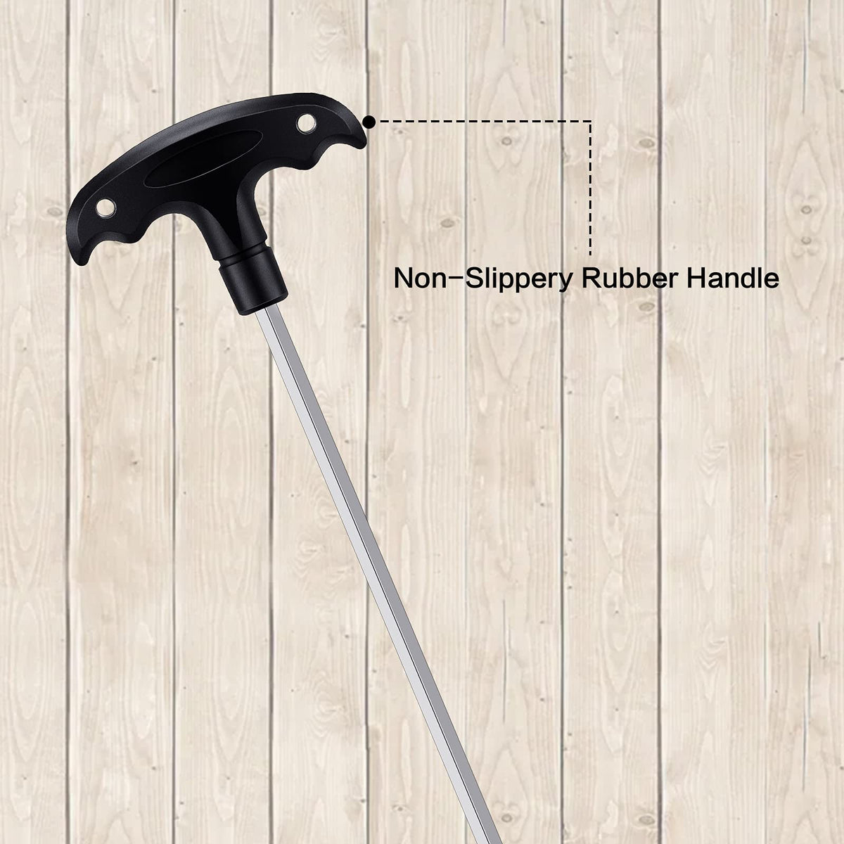 Honoson 13in hex key with fixed T-handle provides a steady grip for maintenance work.