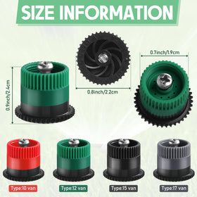 Honoson 12-van variable-arc nozzle head offers wider 360-degree irrigation
